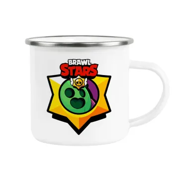 Brawl Stars Spike, Κούπα Μεταλλική εμαγιέ λευκη 360ml