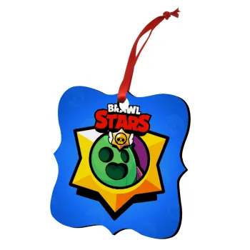 Brawl Stars Spike, Στολίδι Χριστουγεννιάτικο στολίδι polygon ξύλινο 7.5cm
