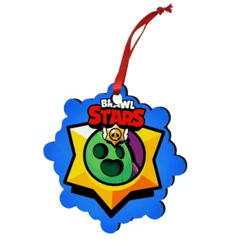 Brawl Stars Spike, Στολίδι Χριστουγεννιάτικο στολίδι snowflake ξύλινο 7.5cm