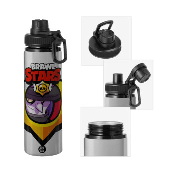 Brawl Stars Mortis, Μεταλλικό παγούρι νερού με καπάκι ασφαλείας, αλουμινίου 850ml
