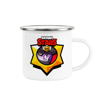 Brawl Stars Mortis, Κούπα Μεταλλική εμαγιέ λευκη 360ml