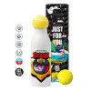 Tennis ball Metal mug thermos White, double wall, 550ml