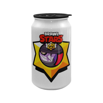 Brawl Stars Mortis, Κούπα ταξιδιού μεταλλική με καπάκι (tin-can) 500ml