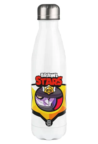 Brawl Stars Mortis — Metal mug thermos White (Stainless steel), double wall, 500ml