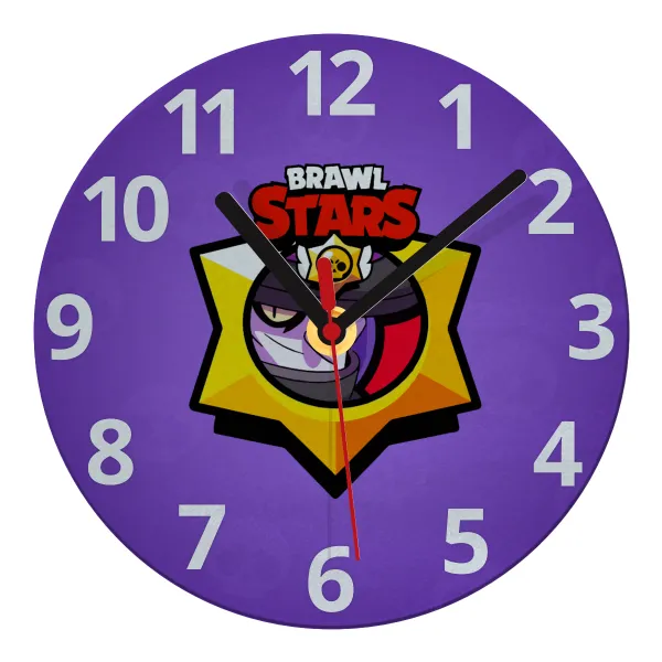 Brawl Stars Mortis — Glass wall clock (20cm)