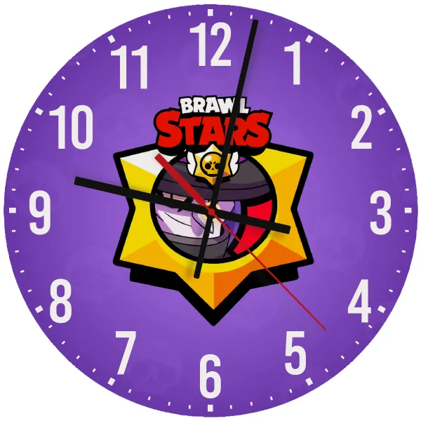 Brawl Stars Mortis — Wooden wall clock (30cm)