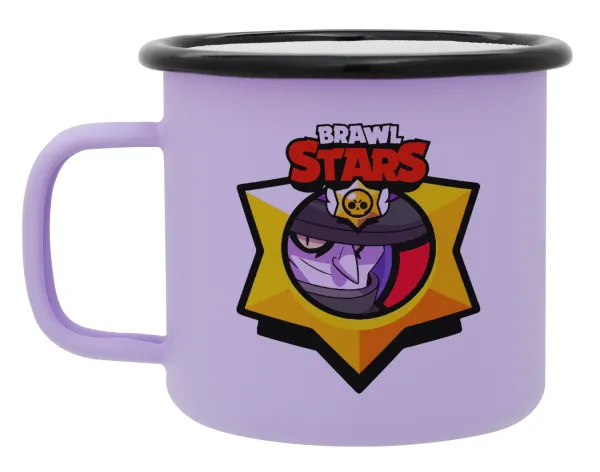 Brawl Stars Mortis — Κούπα Μεταλλική εμαγιέ ΜΑΤ Light Pastel Purple 360ml