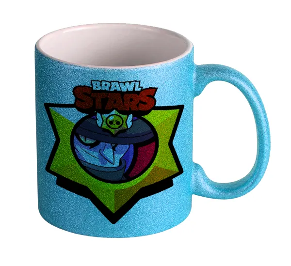 Brawl Stars Mortis — Κούπα Σιέλ Glitter που γυαλίζει, κεραμική, 330ml