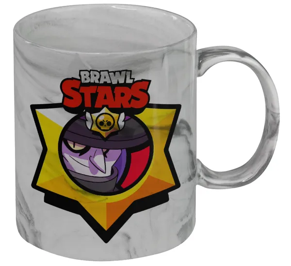 Brawl Stars Mortis — Κούπα κεραμική, marble style (μάρμαρο), 330ml