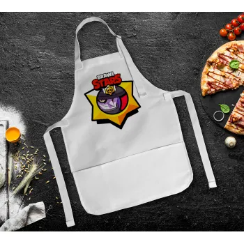 Brawl Stars Mortis, Ποδιά Σεφ Ολόσωμη Παιδική (με ρυθμιστικά και 2 τσέπες)