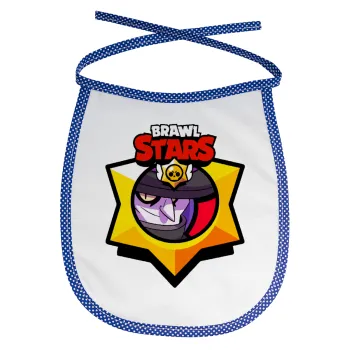 Brawl Stars Mortis, Σαλιάρα μωρού αλέκιαστη με κορδόνι Μπλε