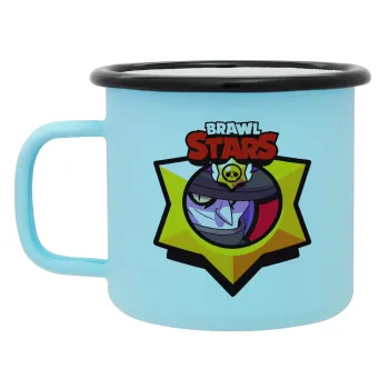 Brawl Stars Mortis, Κούπα Μεταλλική εμαγιέ ΜΑΤ σιέλ 360ml