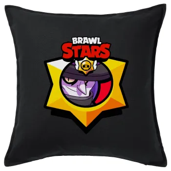 Brawl Stars Mortis, Sofa cushion black 50x50cm includes filling