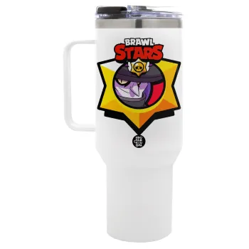 Brawl Stars Mortis, Mega Tumbler με καπάκι, διπλού τοιχώματος (θερμό) 1,2L