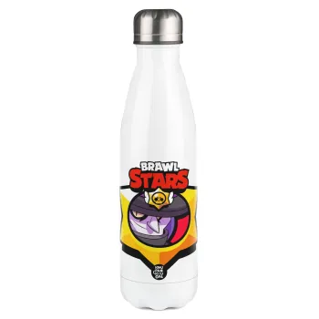 Brawl Stars Mortis, Metal mug thermos White (Stainless steel), double wall, 500ml