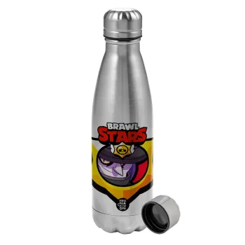 Brawl Stars Mortis, Metallic water bottle, stainless steel, 750ml