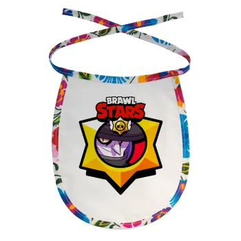 Brawl Stars Mortis, Σαλιάρα μωρού αλέκιαστη με κορδόνι Χρωματιστή