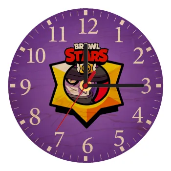 Brawl Stars Mortis, Ρολόι τοίχου ξύλινο plywood (20cm)
