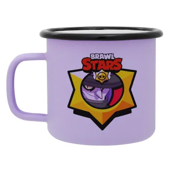 Brawl Stars Mortis, Κούπα Μεταλλική εμαγιέ ΜΑΤ Light Pastel Purple 360ml