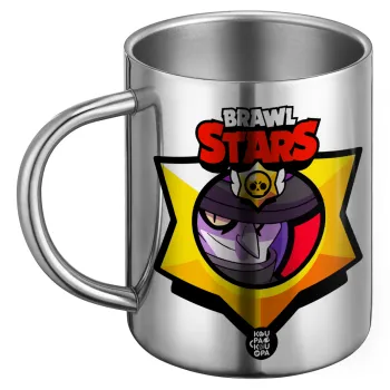 Brawl Stars Mortis, Ανοξείδωτη Μεταλλική Κούπα 450ml - Διπλού Τοιχώματος