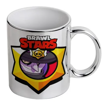 Brawl Stars Mortis, Mug ceramic, silver mirror, 330ml
