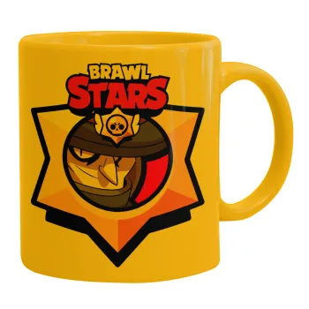 Brawl Stars Mortis, Κούπα, κεραμική κίτρινη, 330ml