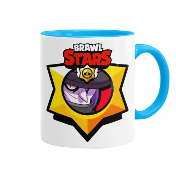 Brawl Stars Mortis, Κούπα χρωματιστή γαλάζια, κεραμική, 330ml