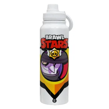 Brawl Stars Mortis, Θερμός 1L Ανοξείδωτο με Βάση Κινητού & Διπλά Τοιχώματα