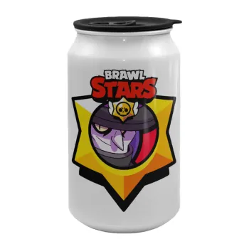 Brawl Stars Mortis, Κούπα ταξιδιού μεταλλική με καπάκι (tin-can) 500ml