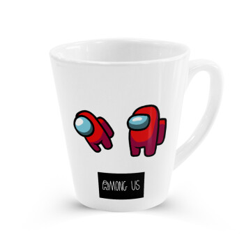 Among US, Κούπα κωνική Latte Λευκή, κεραμική, 300ml