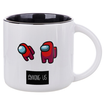 Among US, Κούπα κεραμική 400ml Λευκή/Μαύρη