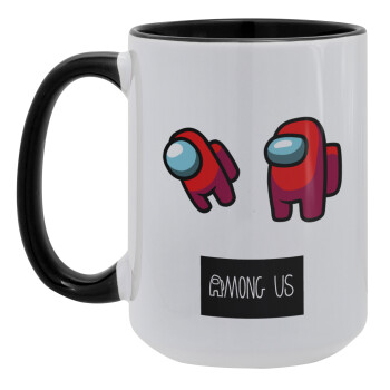 Among US, Κούπα Mega 15oz, κεραμική Μαύρη, 450ml