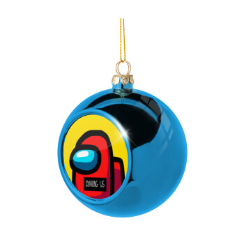 Among US, Χριστουγεννιάτικη μπάλα δένδρου Μπλε 8cm