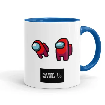 Among US, Κούπα χρωματιστή μπλε, κεραμική, 330ml