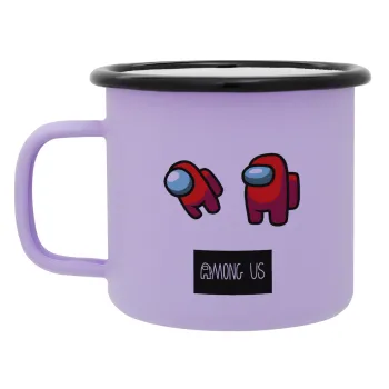 Among US, Κούπα Μεταλλική εμαγιέ ΜΑΤ Light Pastel Purple 360ml