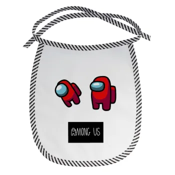 Among US, Σαλιάρα μωρού αλέκιαστη με κορδόνι Μαύρη