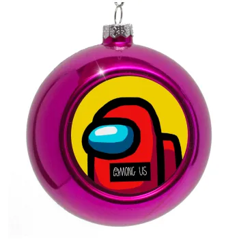 Among US, Purple Christmas tree ornament bauble 8cm