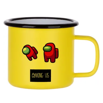 Among US, Metallic enamel MATT Yellow cup 360ml