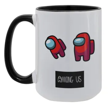 Among US, Κούπα Mega 15oz, κεραμική Μαύρη, 450ml