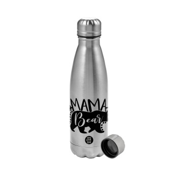 Mama Bear, Metallic water bottle, stainless steel, 750ml
