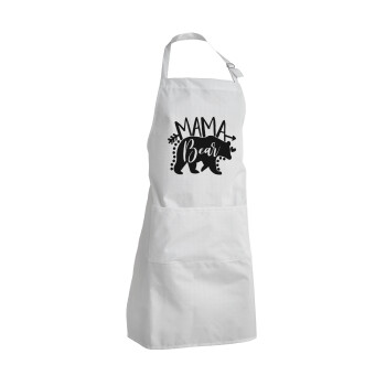Mama Bear, Adult Chef Apron (with sliders and 2 pockets)
