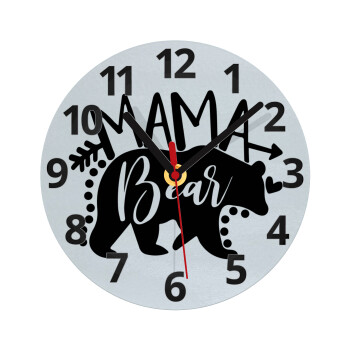 Mama Bear, Ρολόι τοίχου γυάλινο (20cm)