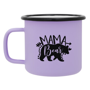 Mama Bear, Κούπα Μεταλλική εμαγιέ ΜΑΤ Light Pastel Purple 360ml