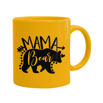 Mama Bear, Κούπα, κεραμική κίτρινη, 330ml (1 τεμάχιο)