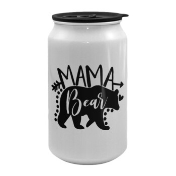 Mama Bear, Κούπα ταξιδιού μεταλλική με καπάκι (tin-can) 500ml