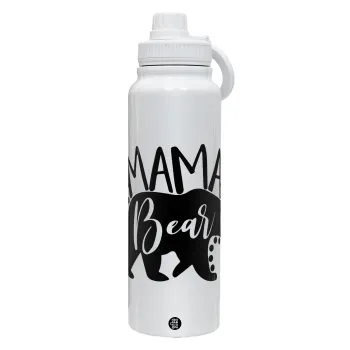 Mama Bear, Θερμός 1L Ανοξείδωτο με Βάση Κινητού & Διπλά Τοιχώματα