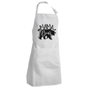 Mama Bear, Adult Chef Apron (with sliders and 2 pockets)