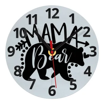 Mama Bear, Ρολόι τοίχου γυάλινο (20cm)