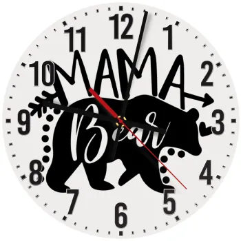 Mama Bear, Ρολόι τοίχου ξύλινο (30cm)