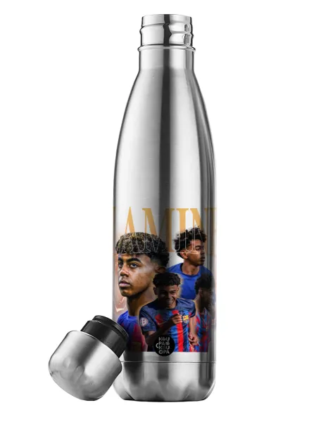 lamine yamal FCB — Μεταλλικό παγούρι θερμός Inox (Stainless steel), διπλού τοιχώματος, 500ml